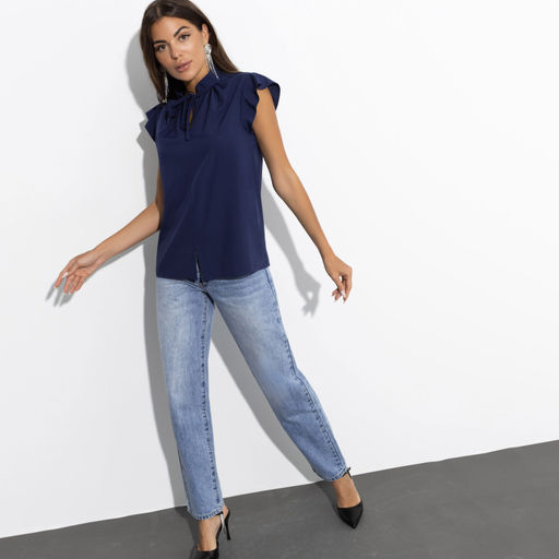 Блуза Свежая подборка (дарк блю) - Charutti фото 4