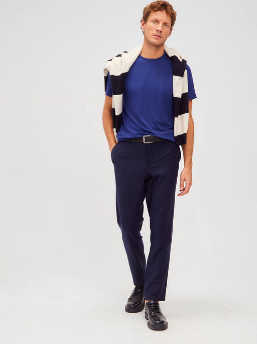 Футболка мужская короткий рукав GREG G145-V-INDIGO (синий)  фото 4