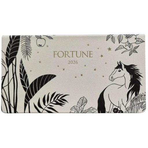 Еженедельник датированный 2026 IF 16х9см 64л, интегр Fortune I1838/white