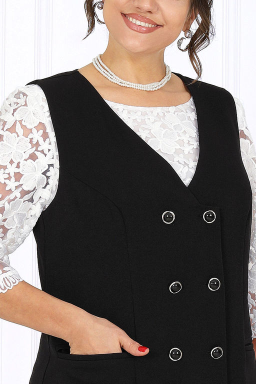 Сарафан Ninele 7443 угольный фото 7