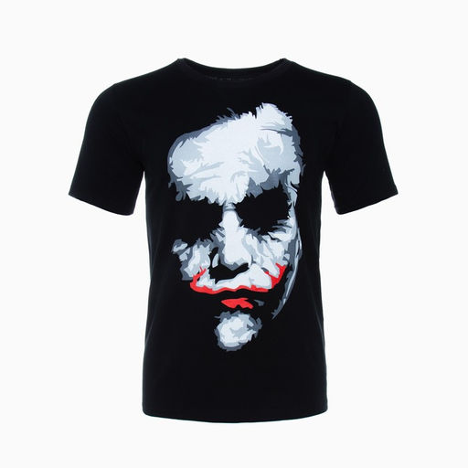 Футболка мужская, цвет черный, джокер, размер 60
