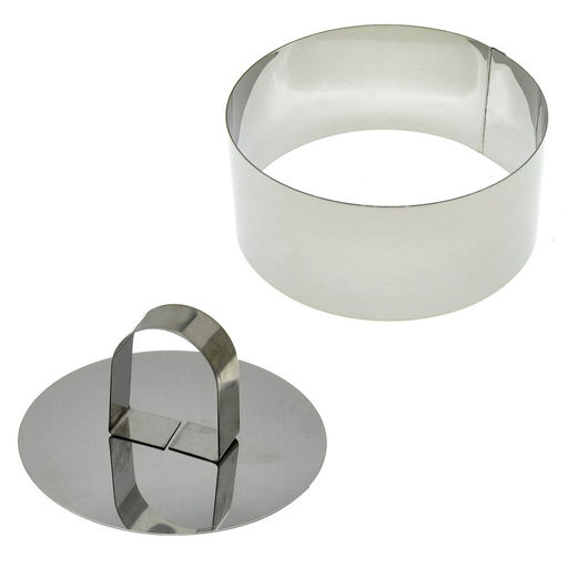 Форма кулинарная "Круг" 10*4см с крышкой-прессом, арт. AN8-2