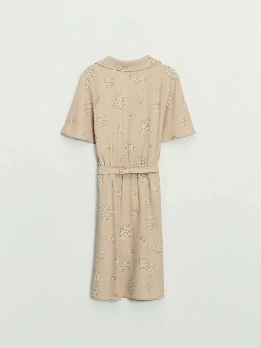 Платье с поясом и цветочным принтом / Zarina  фото 9