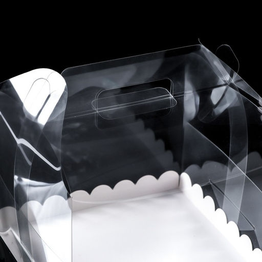 PVC Коробка для торта, прозрачная, 20×20×15 см