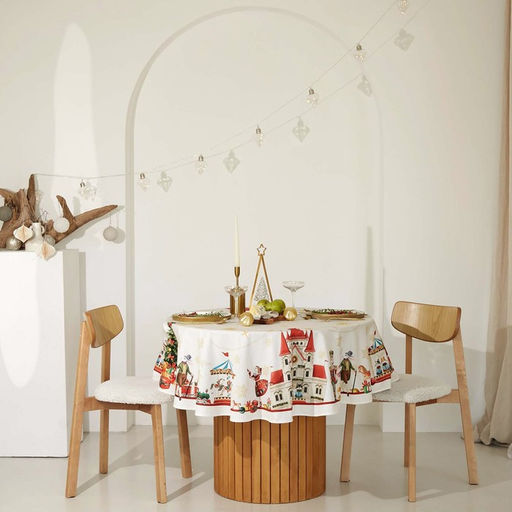 Скатерть Этель Щелкунчик, d=150 см, 100% хл, саржа 190 г/м2  фото 4