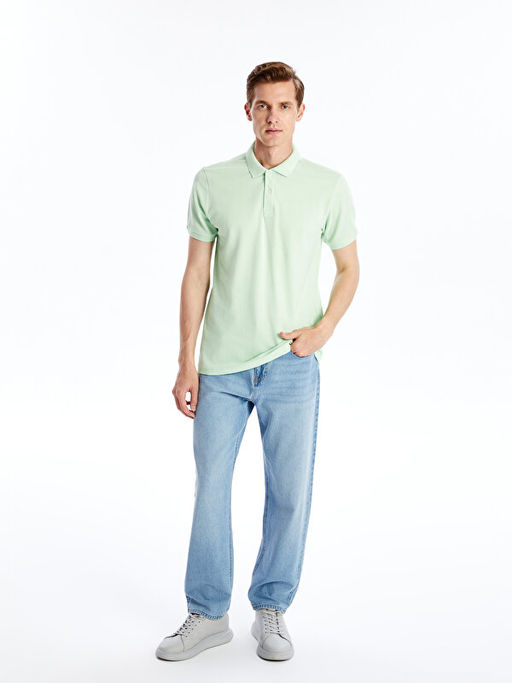 Polo Yaka K?sa Kollu Pike Erkek Ti??rt