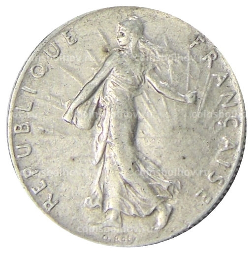 Монета 50 сантимов 1914 года Франция