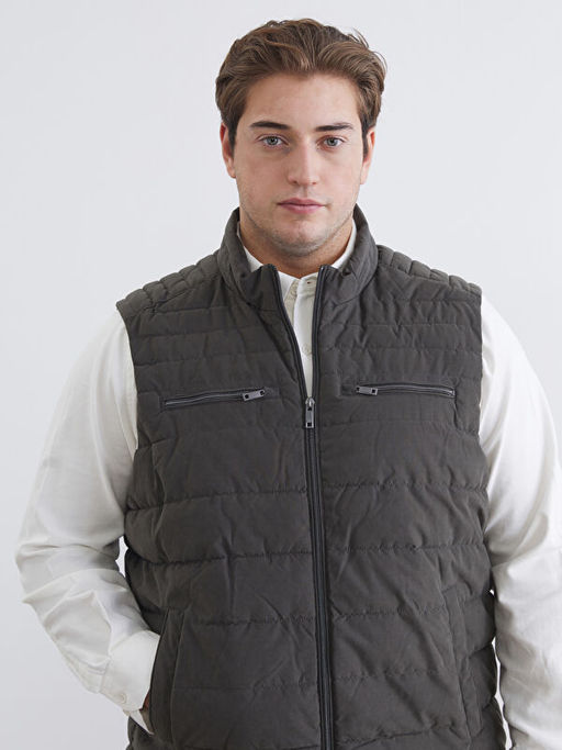 Standart Kal?p Dik Yaka Erkek ?i?me Yelek