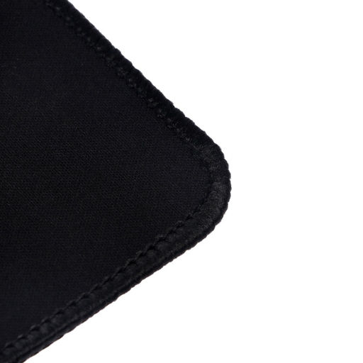 Коврик для мыши, игровой, 25×29×0.2 см, оверлок, чёрный