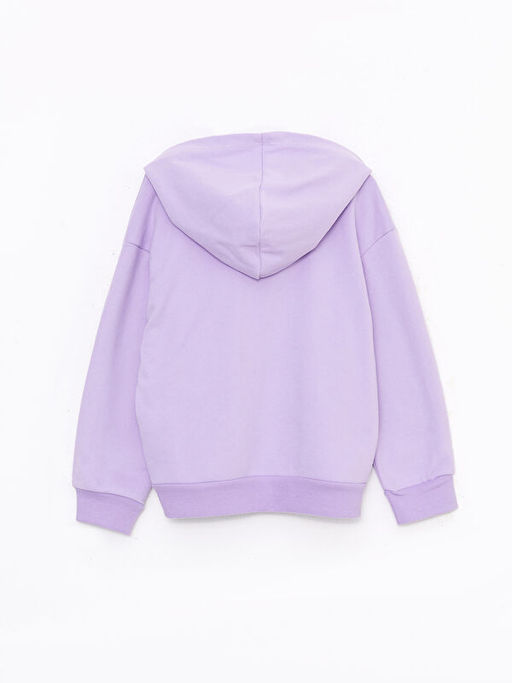 Kap??onlu K-Pop Bask?l? Uzun Kollu K?z ?ocuk Sweatshirt - Waikiki фото 2