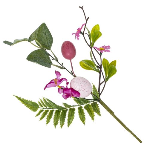 Ветка искусственная Пасхальная, L19 W6 H32,5 см, 4в. - Remeco фото 4