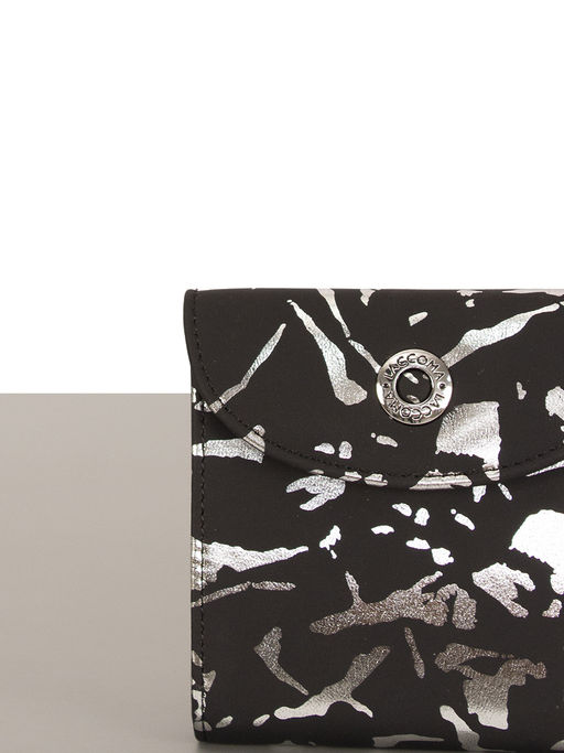 LACCOMA кошелек LA-2075-черный-серебристый натуральная кожа  фото 3