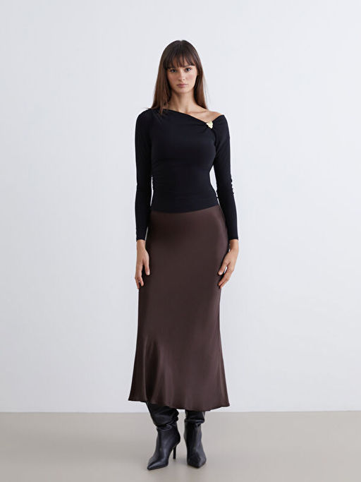 Kay?k Yaka B?zg?l? Bluz