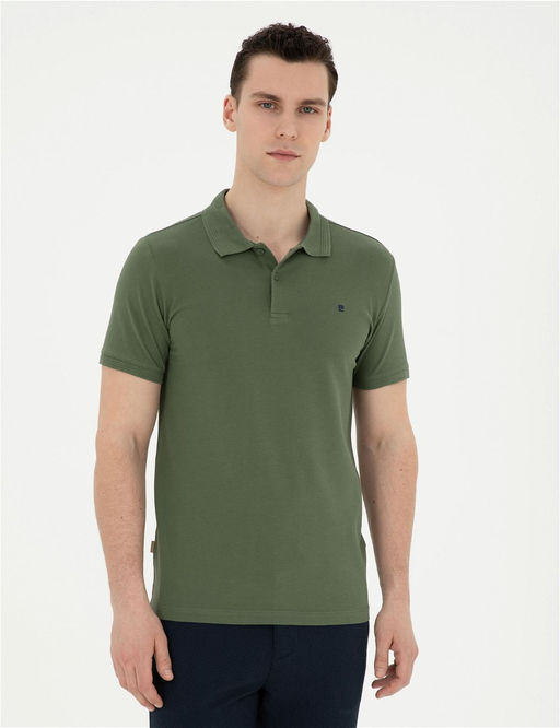 Haki Slim Fit Basic Ti__rt