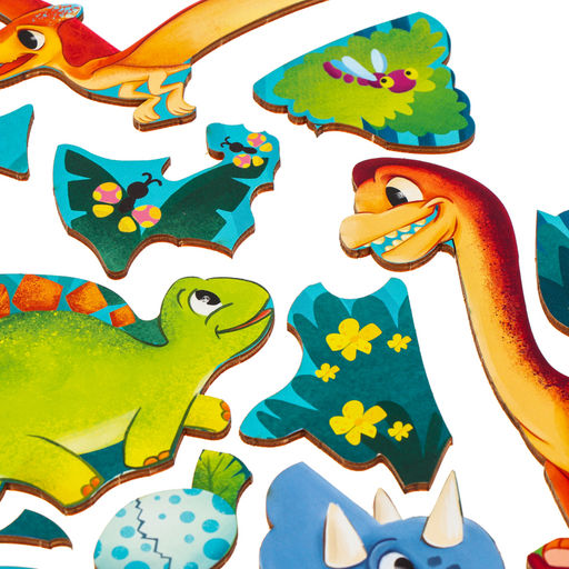 Рамка - вкладыш «Прогулка с динозаврами», 20 деталей