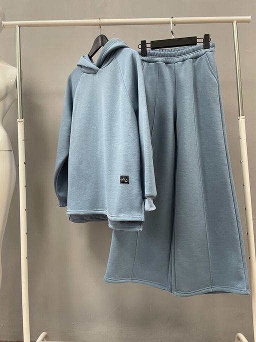 507 Костюм с толстовкой, начес, блюстоун - Knitka wear фото 2