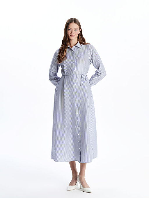 ?izgili Ku?akl? Kad?n Midi Elbise