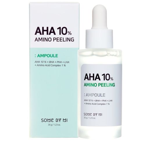 SOME BY MI  Пилинг-сыворотка для лица с аминокислотами AHA 10 % AMINO PEELING AMPOULE  фото 2
