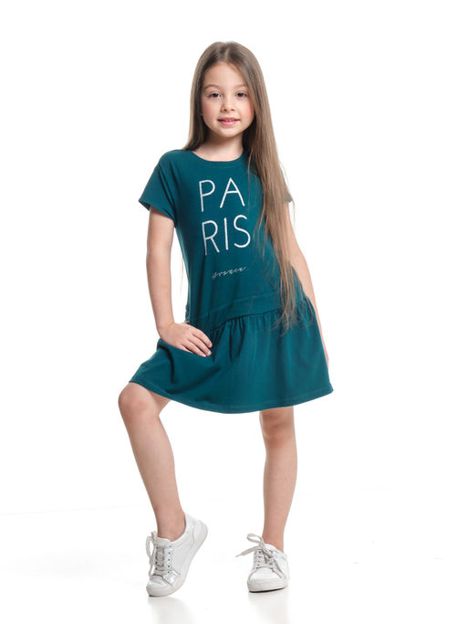 Платье с принтом UD 6406 т.зеленый - Mini maxi фото 2