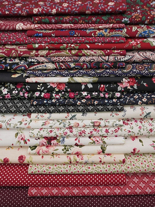 Набор тканей для рукоделия Импортный хлопок: Кармина, 20*20 см, 25 шт - Купава фото 6