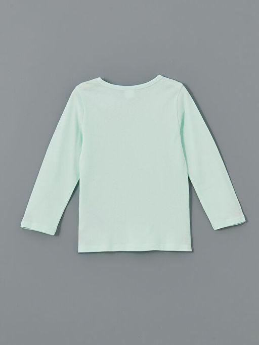 Bisiklet Yaka Bask?l? K?z ?ocuk Pijama Tak?m?