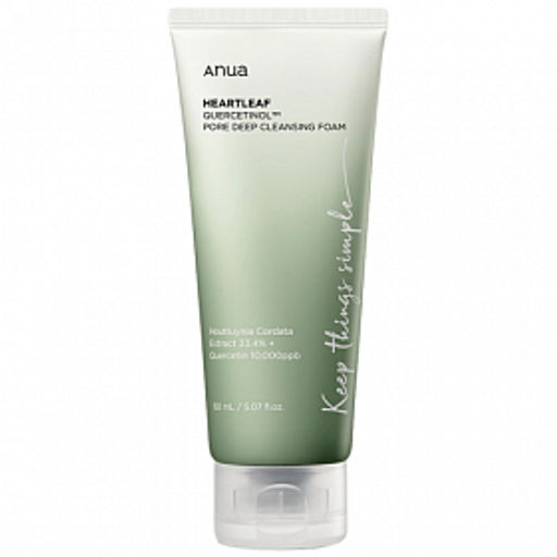 ANUA Heartleaf Quercetinol Pore Deep Cleansing Foam, 150ml - Пенка-скраб с кверцетинолом для очищения пор