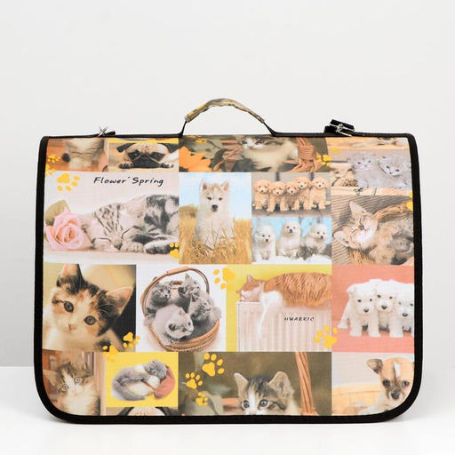 Сумка - переноска для животных с принтом, 49 х 30 х 35 см микс - Пижон фото 2