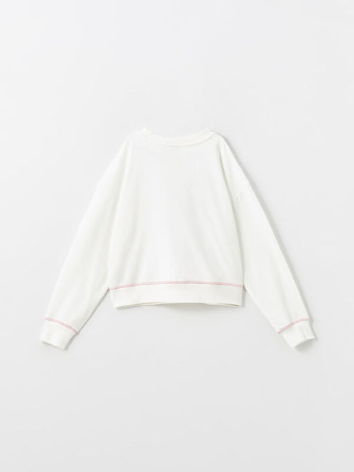 Bisiklet Yaka Kuromi Bask?l? K?z ?ocuk Sweatshirt
