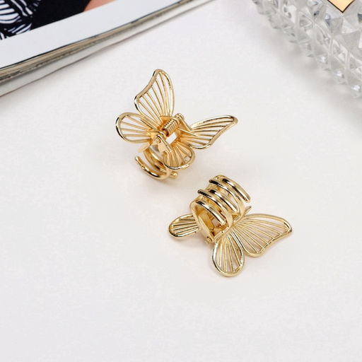 Цена за 2 шт. Крабик для волос «Менди», набор 2 шт., 2.5 см, золото