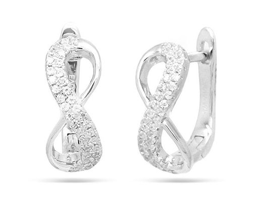 Серьги из серебра куб.циркон., МЦВ889