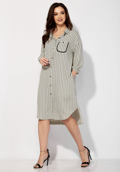 Платье ТАиЕР 1343 молочный  фото 4