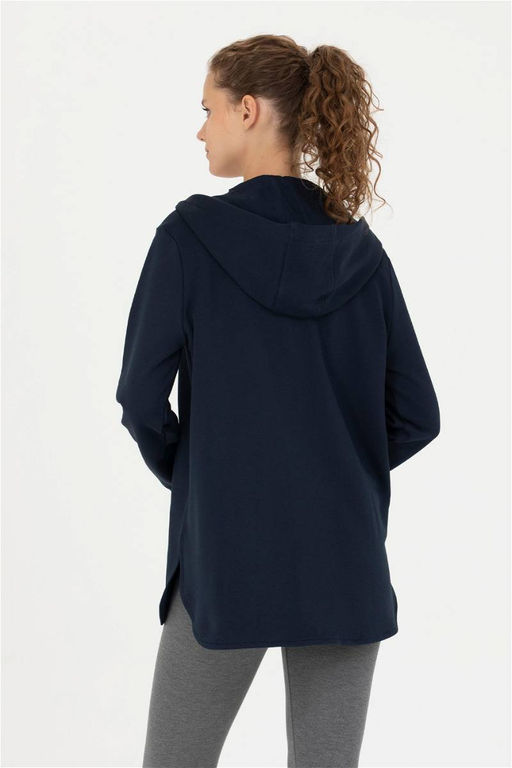 Женская темно-синяя толстовка с капюшоном Неожиданная скидка в корзине - U.s. polo assn фото 5