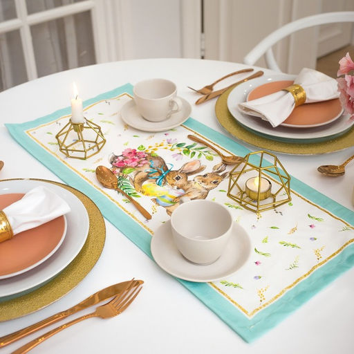 Дорожка на стол Этель Счастливая Пасха 30х70 см, 100% хл, саржа 190 гр/м2  фото 8