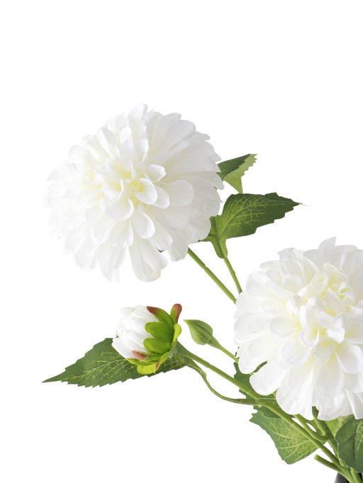 Цветы искусственные "Хризантема Бранхил черри" d-9 см 49 см, белый