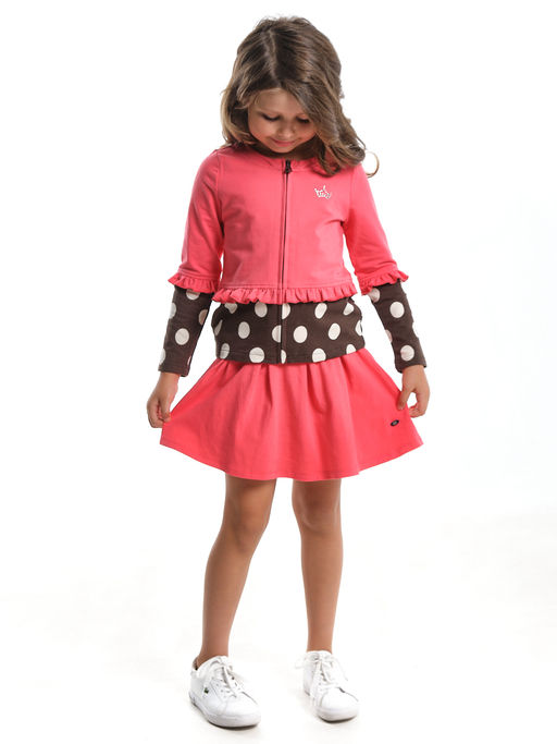 Джемпер на молнии UD 3839 коралловый - Mini maxi фото 2