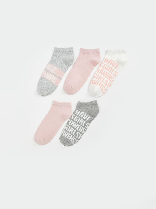 Bask?l? Kad?n Patik ?orap 5li