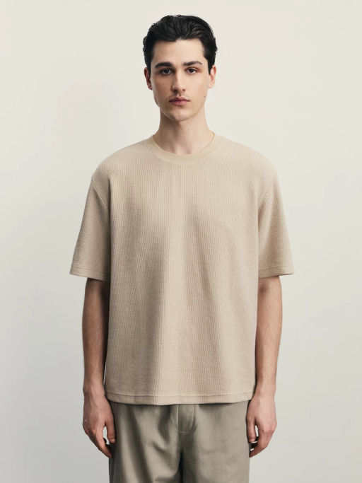 Футболка из фактурной ткани / Zarina фото 3