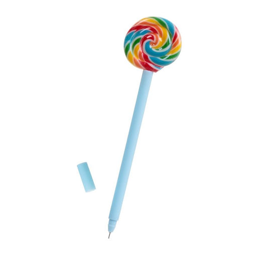 Цена за 12 шт. Ручка - прикол гелевая Calligrata Леденец, неавтоматическая, чёрные чернила, 0.38 мм, подарочная, МИКС  фото 2