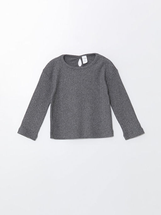 Bisiklet Yaka Basic K?z Bebek Ti??rt ve Pantolon 2li Tak?m - Waikiki фото 2