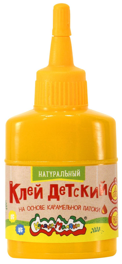 Клей детский карамельный Каляка-Маляка 45 г с дозатор. быстросох., смывается водой от 3 лет универсальный