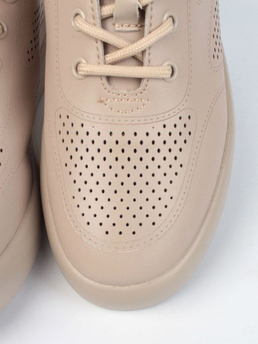 05-YD20-2D DK. BEIGE Кроссовки женские (натуральная кожа)
