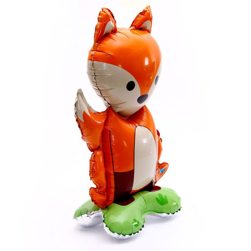 Воздушный шар фольгированный 18" «Лиса», на подставке, под воздух