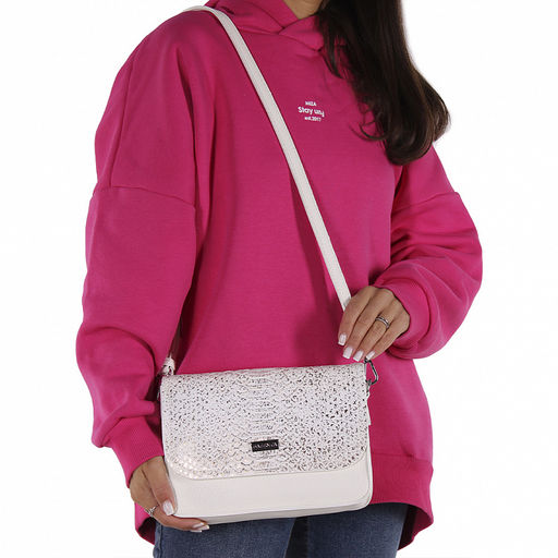 Сумка 575671 white Velina Fabbiana-Safenta