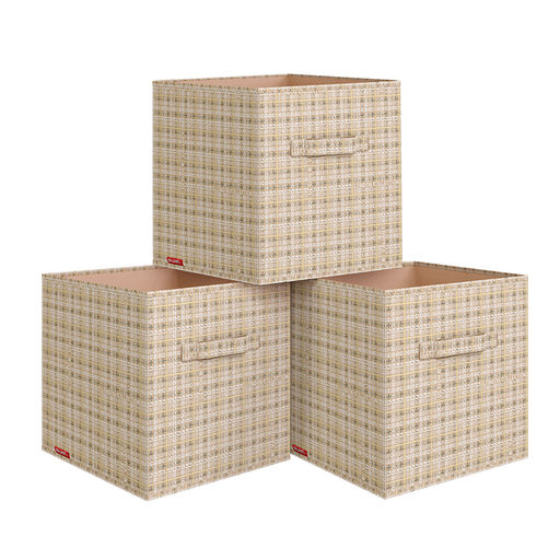 Набор коробов стеллажных без крышки, 3 шт., 31*31*31 см, LONDON BEIGE, шт