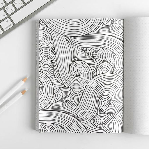 Ежедневник-Смэшбук с раскраской антистресс А5, 80 л 365 счастливых дней!