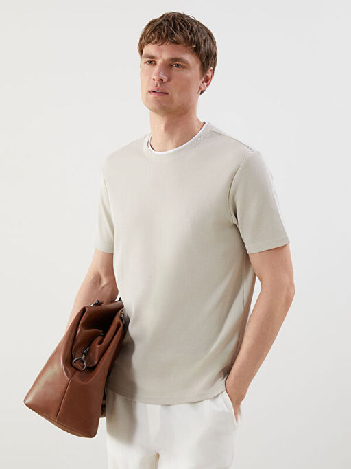 Bisiklet Yaka D?z Erkek Ti??rt