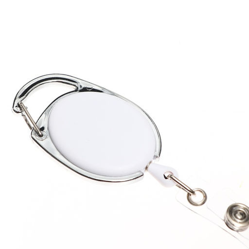 Цена за 2 шт. Бейдж - карман вертикальный внешний 110×68 мм, внутренний размер 85×54 мм, рулетка-карабин 60 см, пластиковый «Котик»