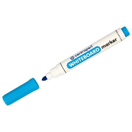 Маркер для доски Centropen пулевидный голубой, шир. линии 2.5 мм (5 8559 0167)