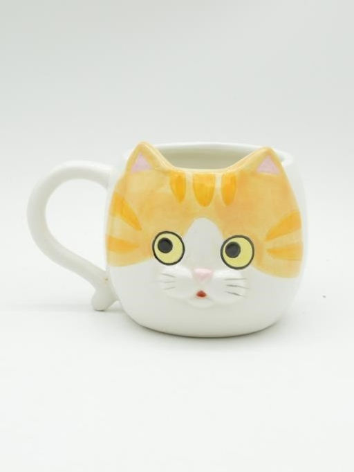 Кружка керамическая Ginger cat, orange (410 мл)