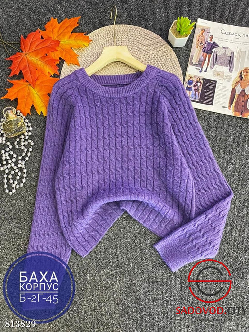 Свитер женский однотонный - Bruno фото 5